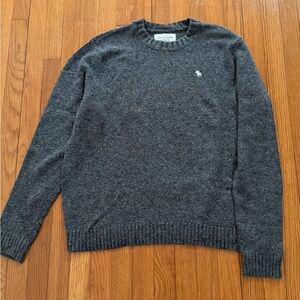 Abercrombie & Fitch Charcoal Crewneck Sweater, Men’s XXL